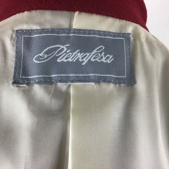 Loro Piana Vintage Red Pietrafesa 100% CamelHair Italy 2 button Blazer Size 12 - Picture 7 of 9